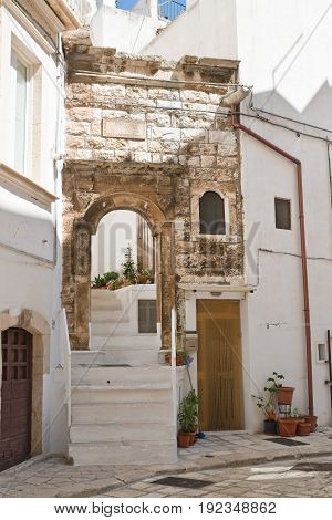 Characteristic alleyway of Putignano. Puglia. Southern Italy.