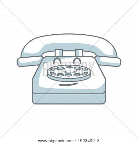 kawaii telephone call talking communication vector illustration