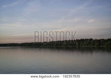 Landscape with a lake. Ukraine. Shatskie lakes.