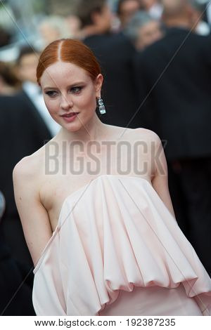 Barbara Meier attends the 70th Anniversary screening  premiere for at the 70th Festival de Cannes. May 23, 2017 Cannes, France
