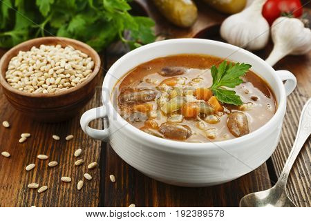 Rassolnik With Chicken Giblets