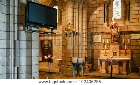 Interior Of Saint Nicholas Cathedral In Monaco