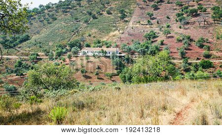 Farm In Serra Do Caldeirao Mountains In Portugal