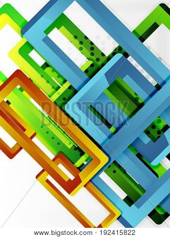 Rectangle tube elements, 3d background