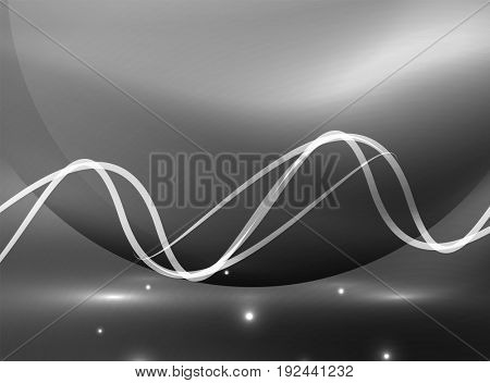 Glowing shiny wave background, energy concept illustration