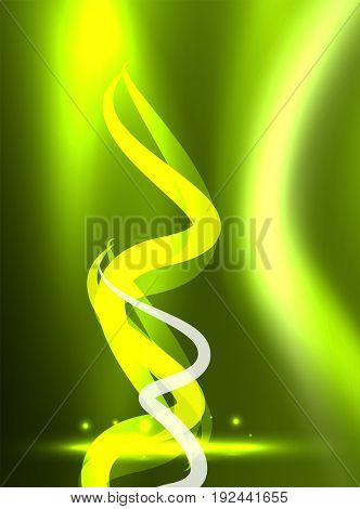 Glowing shiny wave background, energy concept illustration