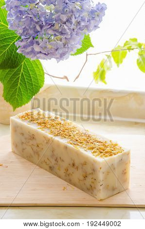 Homemade Calendula Natural Herbal Soap