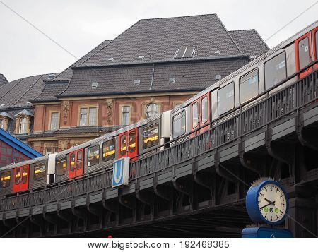 S Bahn (s Train) In Hamburg