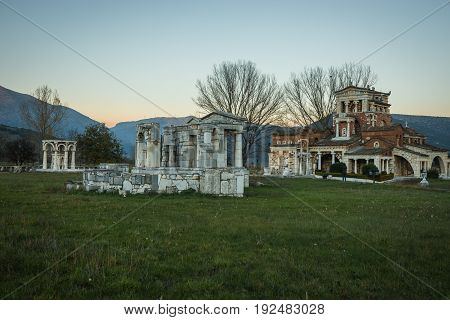 Church At Ancient Mantineia, Arcadia, Peloponnese, Greece