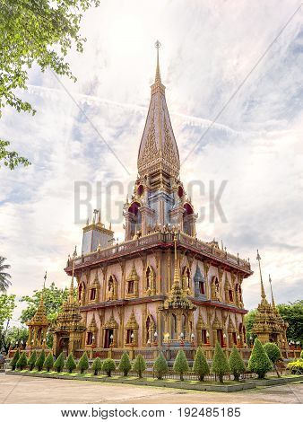 WAT CHA LONG TEMPLE at Phuket thailand