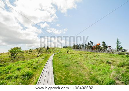 Beautiful landscape mountain view of Utsukushigahara is one of the most important and popular natural place in Nagano Japan.