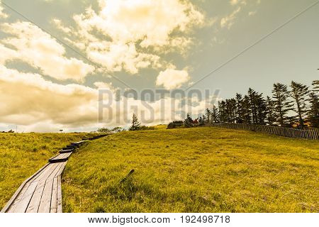Beautiful landscape mountain view of Utsukushigahara is one of the most important and popular natural place in Nagano Japan.