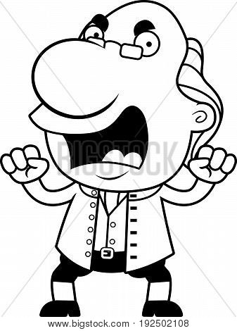 Angry Cartoon Ben Franklin