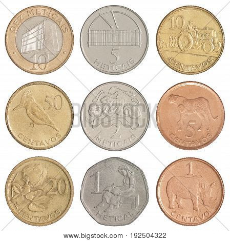 Set Of Mozambican Coins