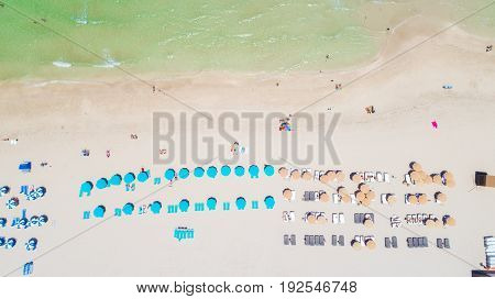 South Beach, Miami Beach. Umberlla beach. Florida. USA.