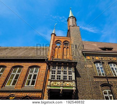 Luebeck Rathaus City Hall Hdr