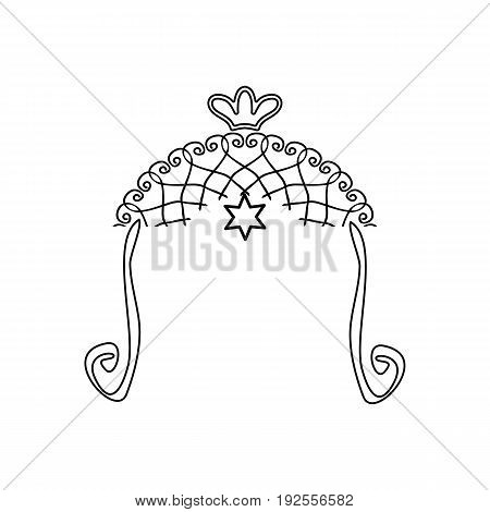 Vintage graphic Chuppah. Religious Jewish wedding canopy for. illustration on isolated background.