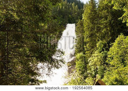 Krimml Waterfalls this are the highest waterfalls in Austria at Village Krimml in Salzburg