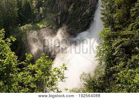Krimml Waterfalls this are the highest waterfalls in Austria at Village Krimml in Salzburg