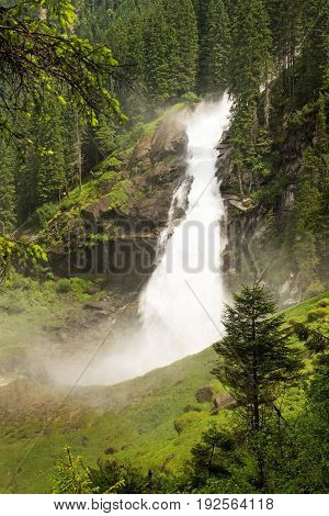 Krimml Waterfalls this are the highest waterfalls in Austria at Village Krimml in Salzburg
