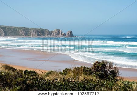 The scenery view of Cape Woolamai in Phillip Island of Victoria state of Australia.