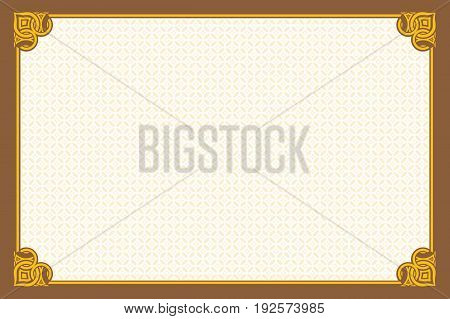 Certificate of achievement Frame Borders vintage Blank