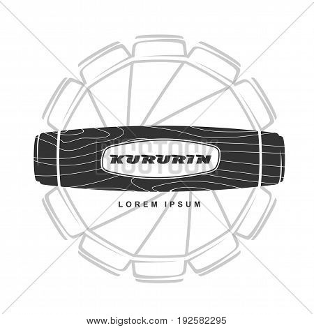 Hand Fidget Kururin Logo Vector Illustration