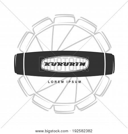Hand Fidget Kururin Logo Vector Illustration