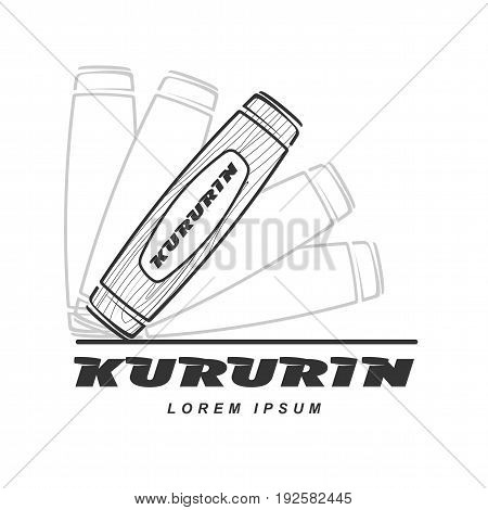 Hand Fidget Kururin Logo Vector Illustration