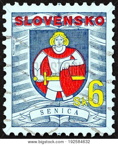 SLOVAKIA - CIRCA 1996: A stamp printed in Slovakia from the 