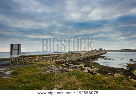 View of Carricklegaun bridge in Leitir mor Co. Galway.