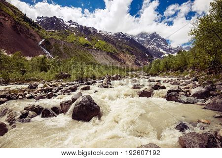 Stormy Mountain River
