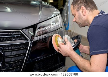 Polished black car polishing machine polished finishing