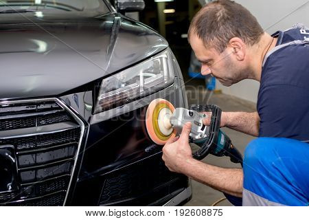 Polished black car polishing machine polished finishing