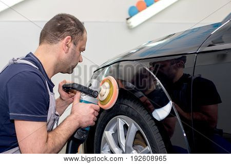 Polished black car polishing machine polished finishing