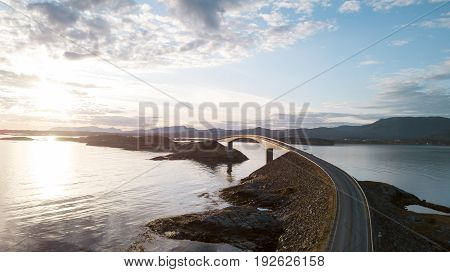 PAtlantic Ocean Road panorama in western Norway