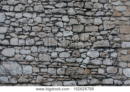 The wall of the old castle in Poland.