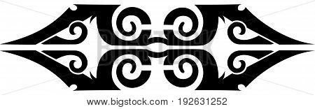 west borneo dayak tribal design for tatto