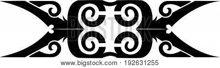 west borneo dayak tribal design for tatto