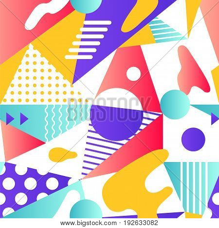 Corolful seamless pattern. Abstract modern geometric background. Vector illustration.