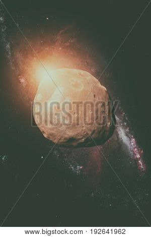 Phobos Is The Largest Natural Satellite Of Mars.