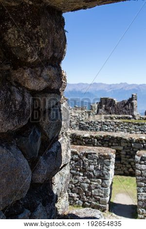 Sayaqmarka Ruin along the Inca Trail, Peru