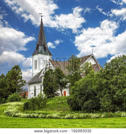 Sortland Church In Sortland In Nordland County, Norway