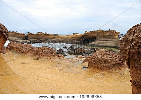 Yeh Liu. Rock formations due to wind. Taiwan