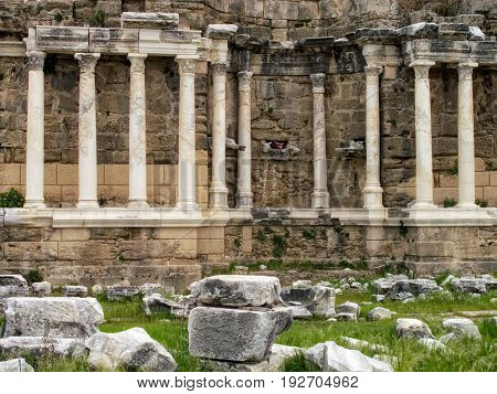 detail from Roman archaelogical site in Alanya