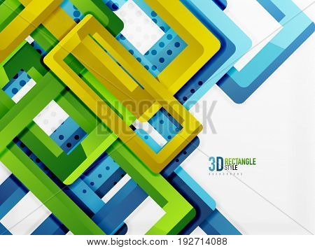 Rectangle tube elements, 3d background