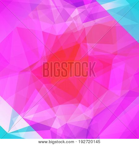 Gradient abstract square triangle background. Vibrant rainbow multicolored polygonal backdrop for business presentation. Positive bright gradient color transition for application and web.