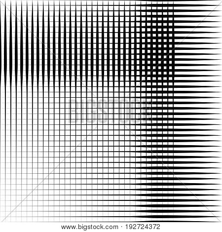 Geometric Black And White Texture. Mesh, Grid Pattern Of Lines