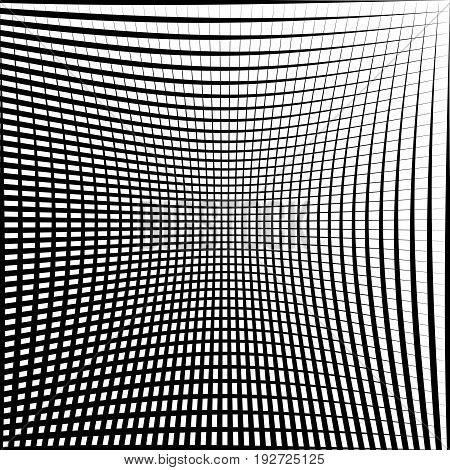 Geometric Black And White Texture. Mesh, Grid Pattern Of Lines