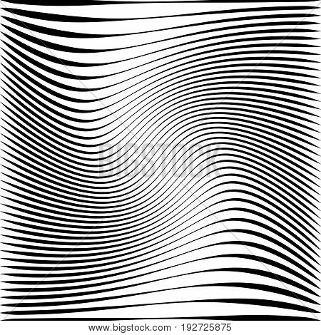 Geometric Black And White Texture. Mesh, Grid Pattern Of Lines